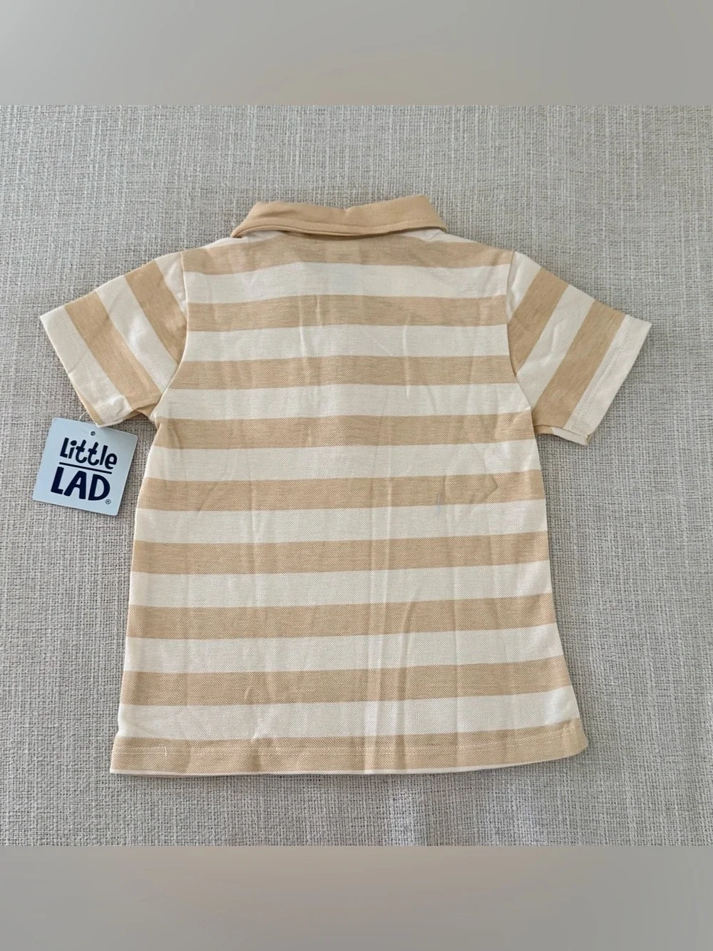 Little Lad Boys 3T 3-Piece Polo Tee & Blue Shorts Outfit Set NWT